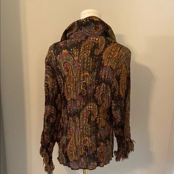 Paisley Ruffle Blouse - Multicolor - Picture 3 of 3